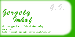 gergely imhof business card